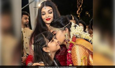 Aishwarya, Abhishek, and Aaradhya went to Shloka Shetty's wedding recently.